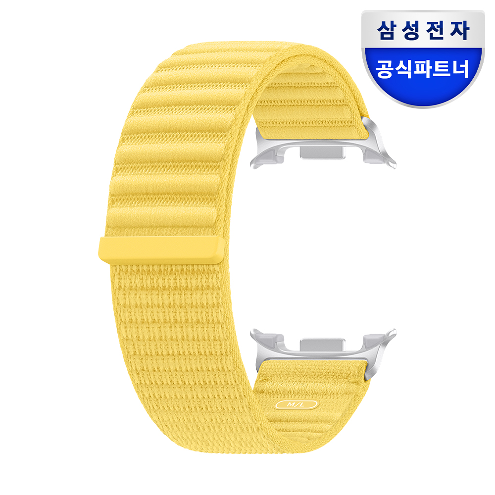 삼성 정품 패브릭 밴드 스트랩 M/L (클래식 공용) 옐로우, 갤럭시 워치 9-8, 40mm-44mm-46mm 호환 - 상품 이미지