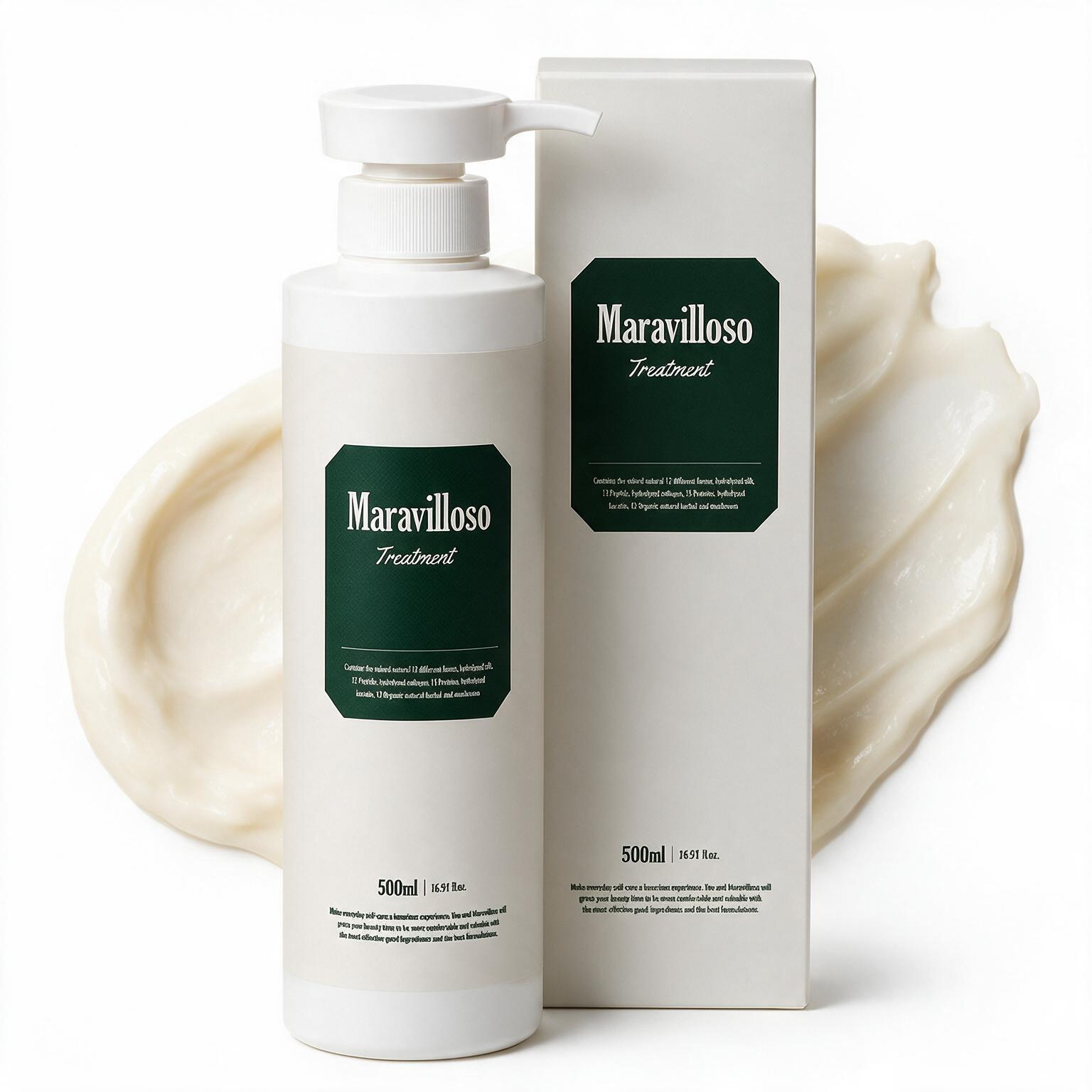 마라빌로소 단백질 트리트먼트 극손상 헤어 미용실 베이비파우더리향, 500ml, 1개 - 상품 이미지