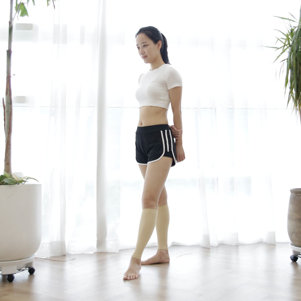 종아리 압박스타킹 1쌍 점진압박시스템 신축성 스튜어디스 간호사 다리관리 사계절사용 이미지 6