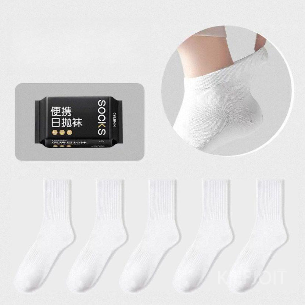 KIFFJOIT 일회용 양말 개별 포장 휴대용 상세 이미지 2