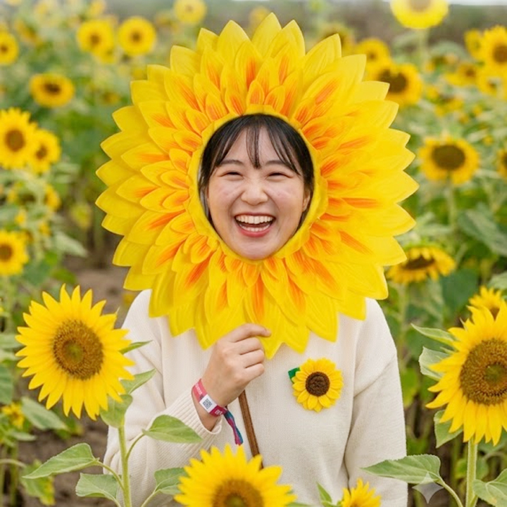 생일축하 대형 해바라기 꽃장식 생일 파티 이벤트 70cm - 상품 이미지
