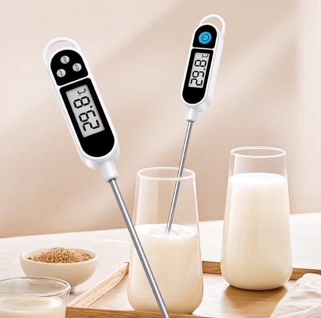 식품 온도계 프로브형 베이킹 오일 온도 측정 주방용 1658 체험형 빠른 측정 10~300°C - 상품 이미지