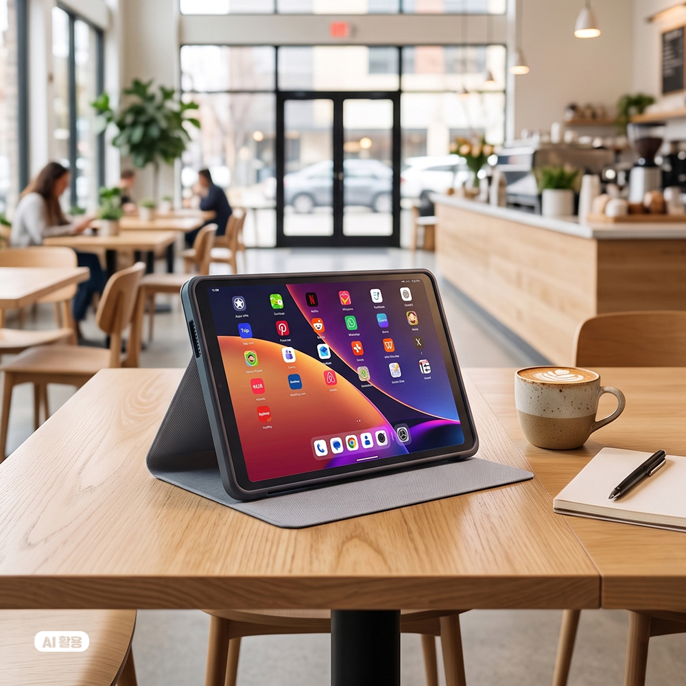iPlay80 Mini Pro 케이스 북커버 ALLDOCUBE 올도큐브 차콜블랙, iPlay80 Mini Pro 이미지 6
