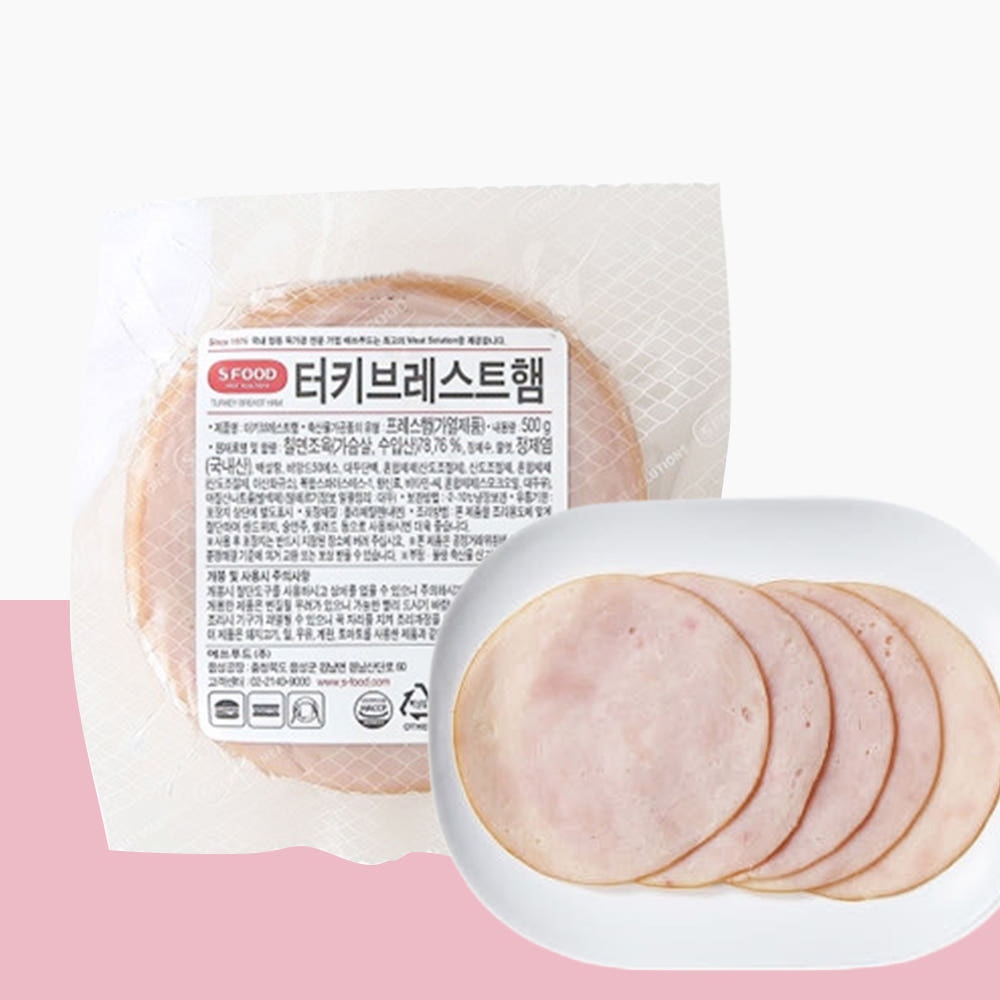 에쓰푸드 터키브레스트 500g 슬라이스햄 - 상품 이미지