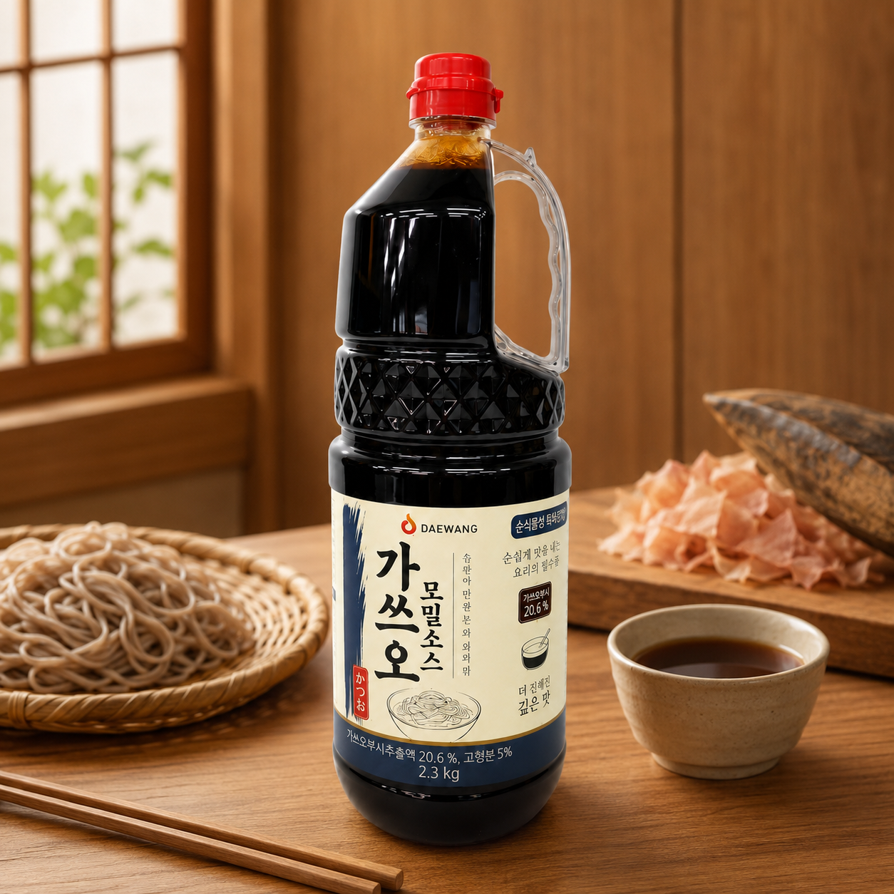 맛다랑 가쓰오 모밀 소스 2.3kg 6개 1박스 메밀 쯔유 대왕 - 상품 이미지