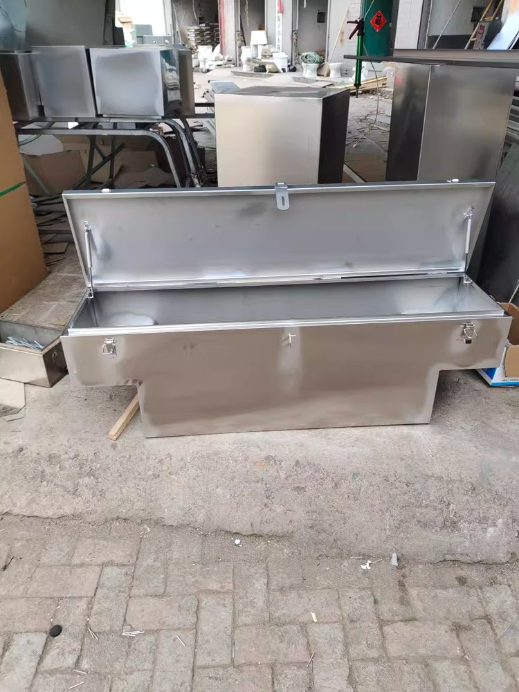 화물차 공구박스 포터 트럭 차량용 스텐 공구함 적재함 80x40x40 - 상세 이미지 4