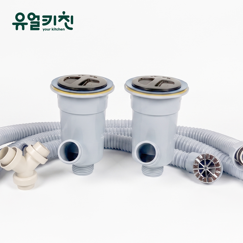 업소용 싱크대 배수구 세트 식당 개수대 배수통 대배수구 - 상세 이미지 4