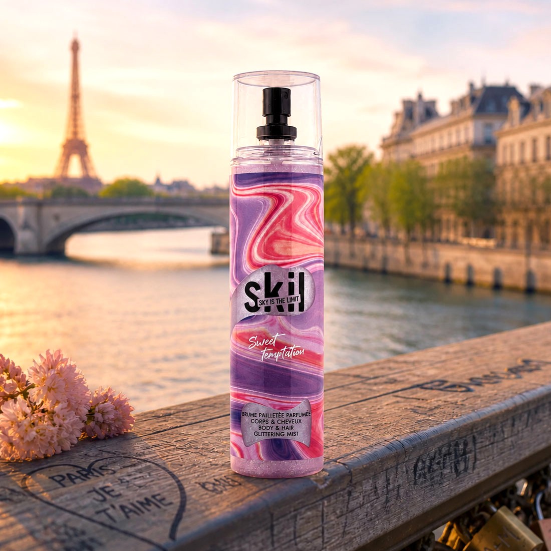 장아떼 Skil 헤어바디 미스트 프랑스향기 스위트 템테이션(펄), 250ml, 1개 - 상품 이미지