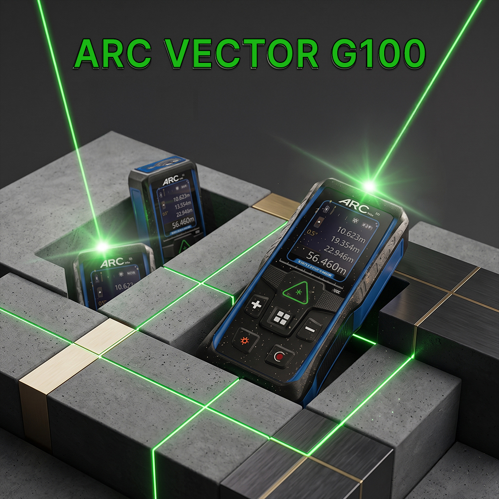 ARC 아크 레이저거리측정기 그린레이저 100M 방수 야간 작업 현장 VECTOR G100 - 상세 이미지 2