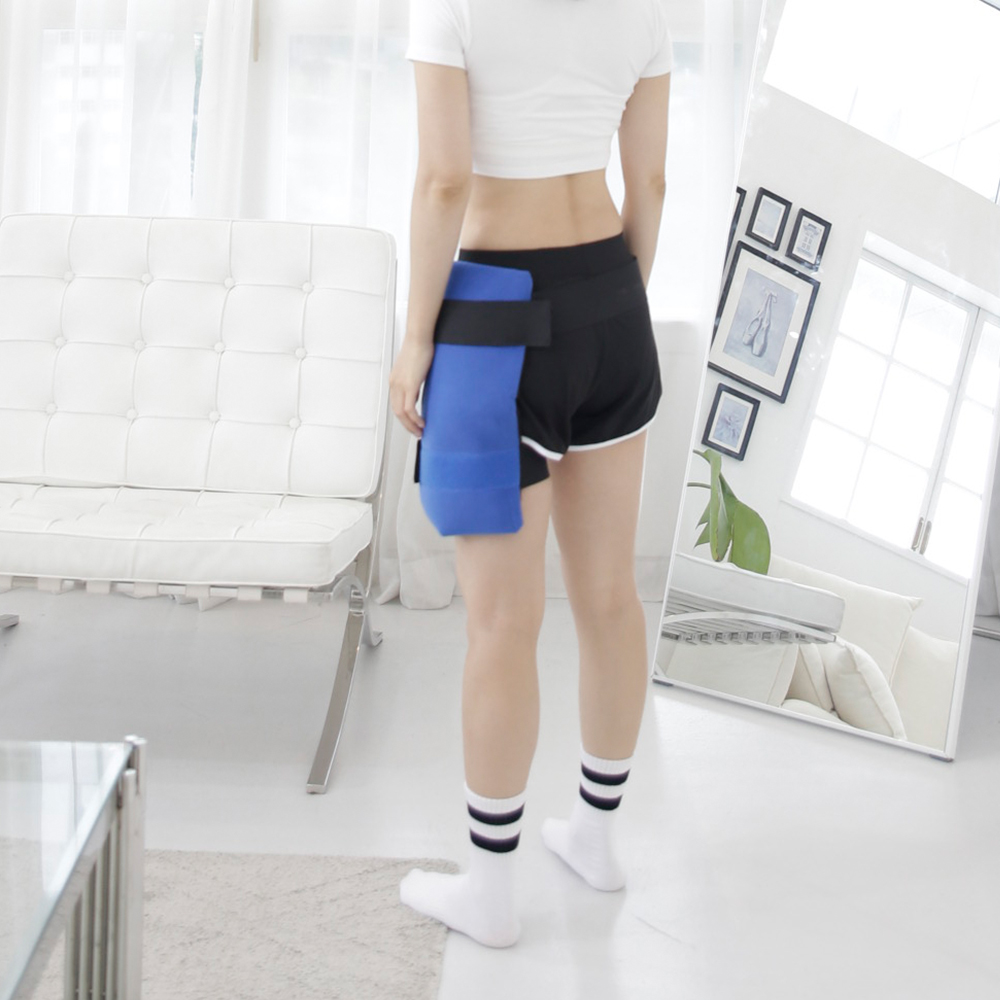 어깨 고관절찜질팩 벨크로 탈부착 대형 전자렌지 냉온찜질 냉동실 냉장고 - 상세 이미지 3