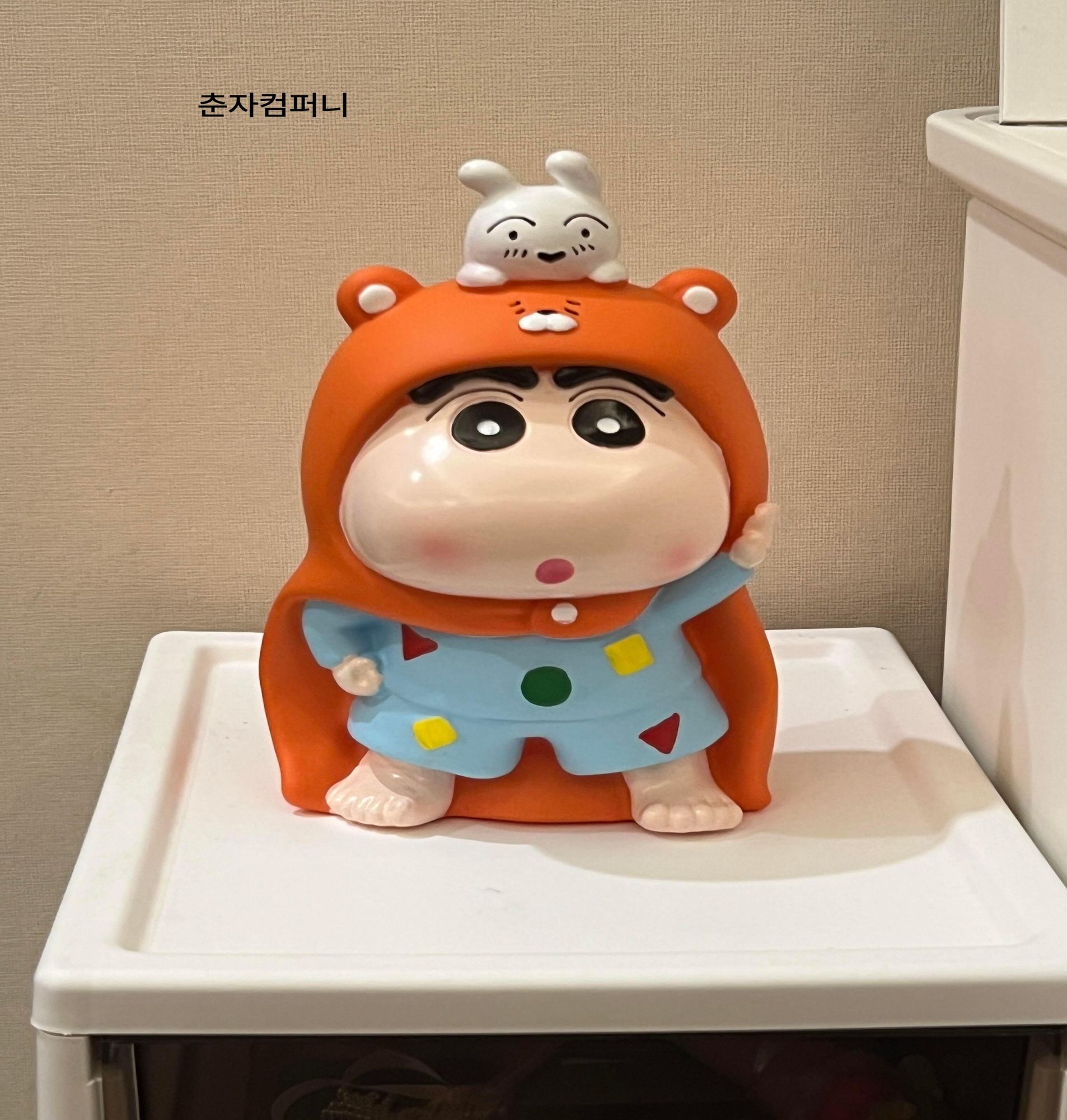 짱구 피규어 캐릭터 인테리어 소품 거실 테이블 장식 저금통 굿즈 크레용 신짱 춘자컴퍼니 목욕 신노스케 12cm - 상세 이미지 2