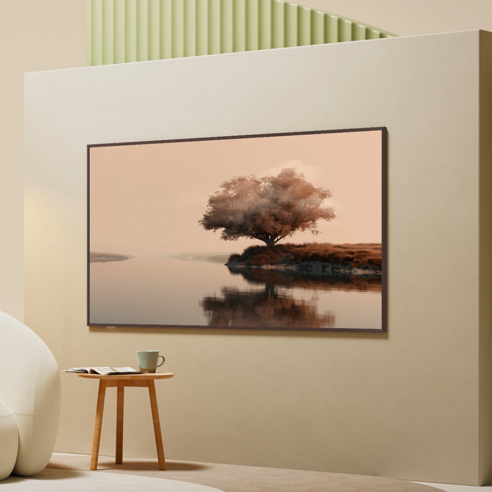 TCL 4K QLED 프레임 TV A300W, 벽걸이형 X 75인치(189cm) 정면 제품 사진