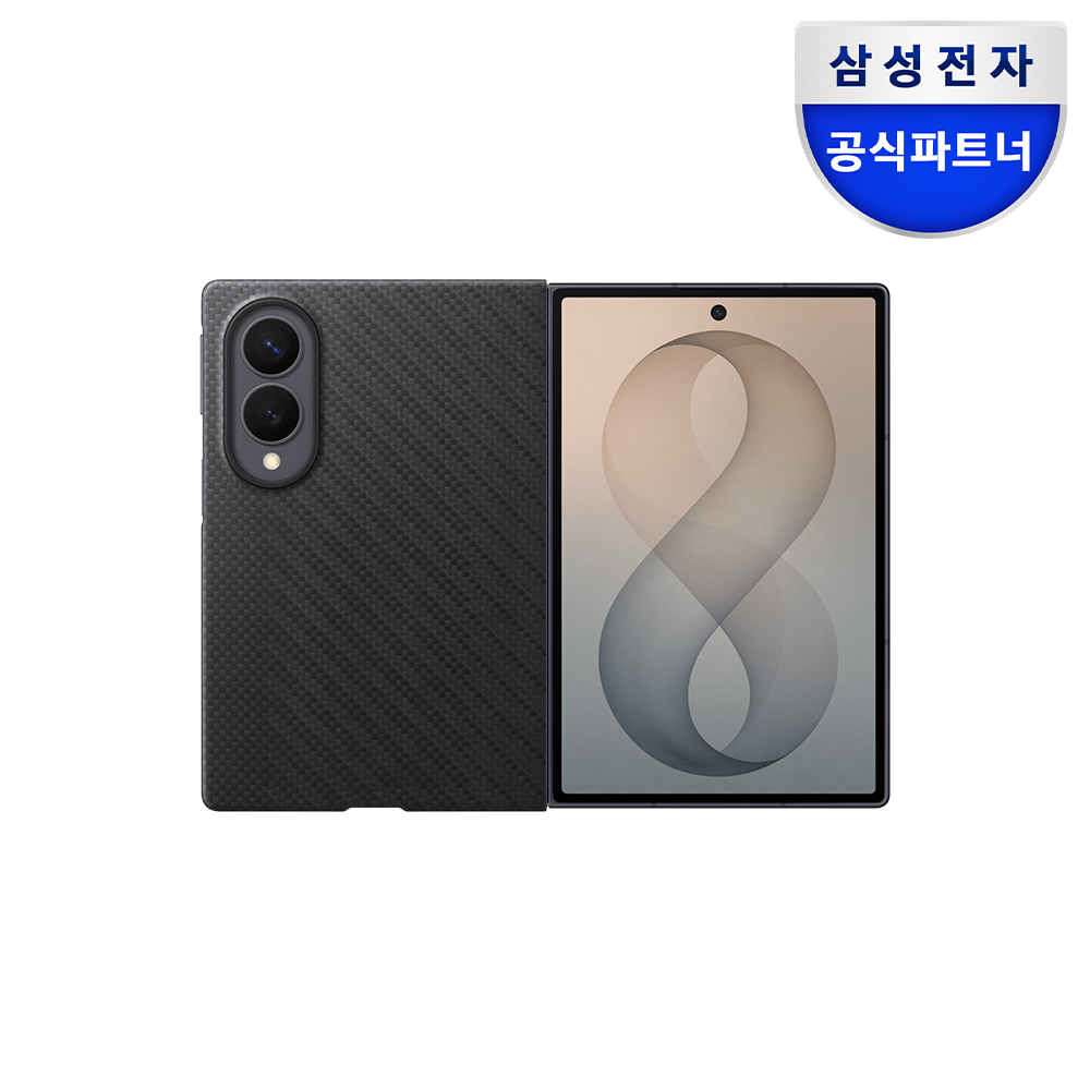 [AR필름 포함] 삼성 갤럭시 케이스 카본 맥세이프 마그넷 블랙, 갤럭시Z 폴드8 - 상품 이미지