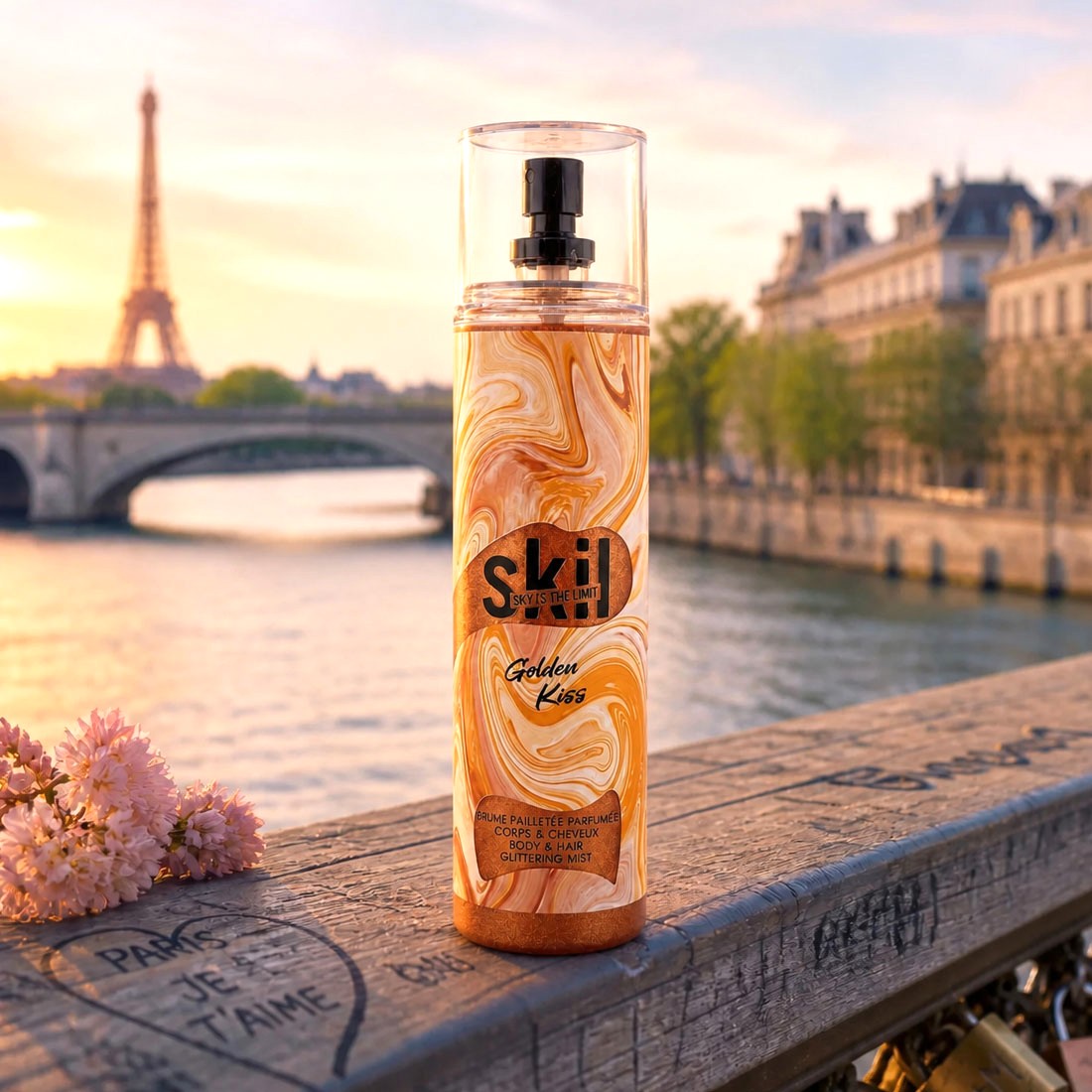 장아떼 Skil 헤어바디 미스트 프랑스향기 골든키스(펄), 250ml, 1개 - 상품 이미지