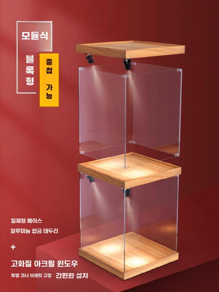 피규어 아크릴상자 진열대 아크릴 진열장 투명 디스플레이 20cm 15cm 20cm - 상세 이미지 3