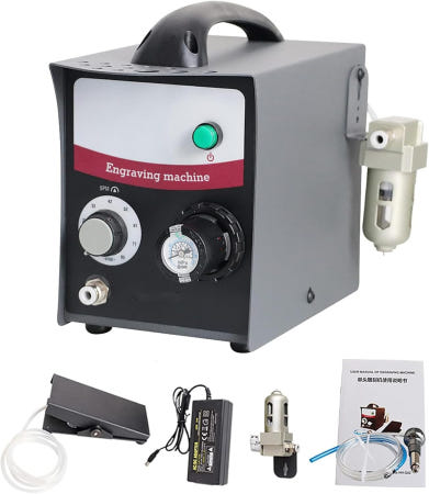 주얼리 판화기 고밀도 필터가 장착된 공기압 4008000RPM 060PSI 조정 다기능 판화 목재 손 하드웨어 판화용