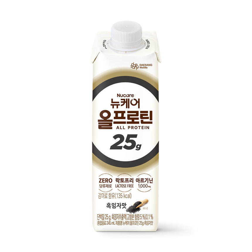 [단백질 25g 뉴케어 올프로틴 흑임자맛 단백질음료 245ml, 24개 사진 2