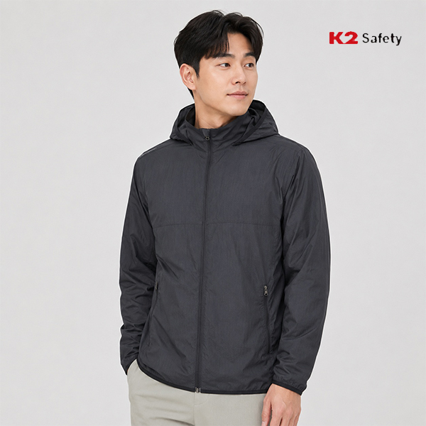 K2 세이프티 바람막이 남자자켓 후드 집업 봄 가을 방수 JK-5103 - 상품 이미지
