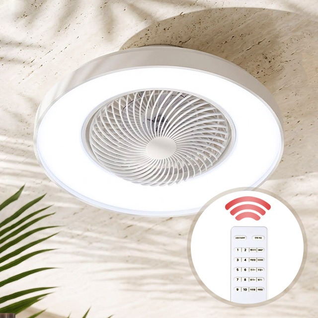 LED 스윙 써큘레이터 실링팬 조명 78W Ver-2 360도 회전 천장형 선풍기 방등 디밍 색변환 - 상품 이미지
