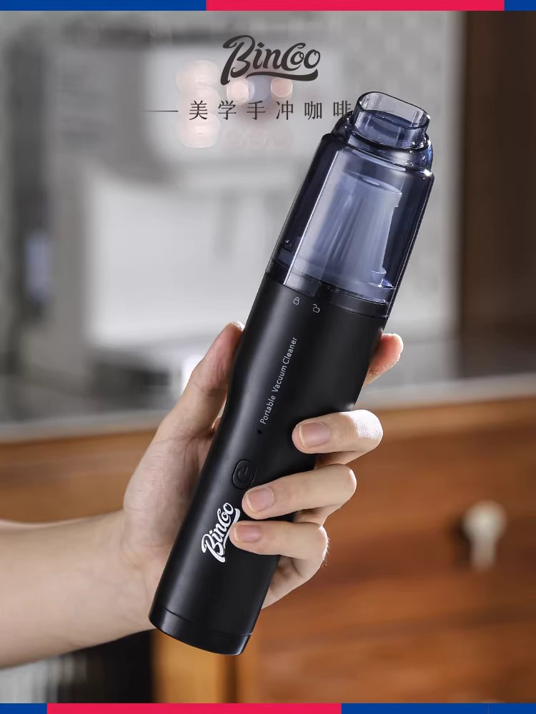 커피 가루 청소기 분무기 겸용 무선충전 틈새 흡입기 블랙 이미지 6