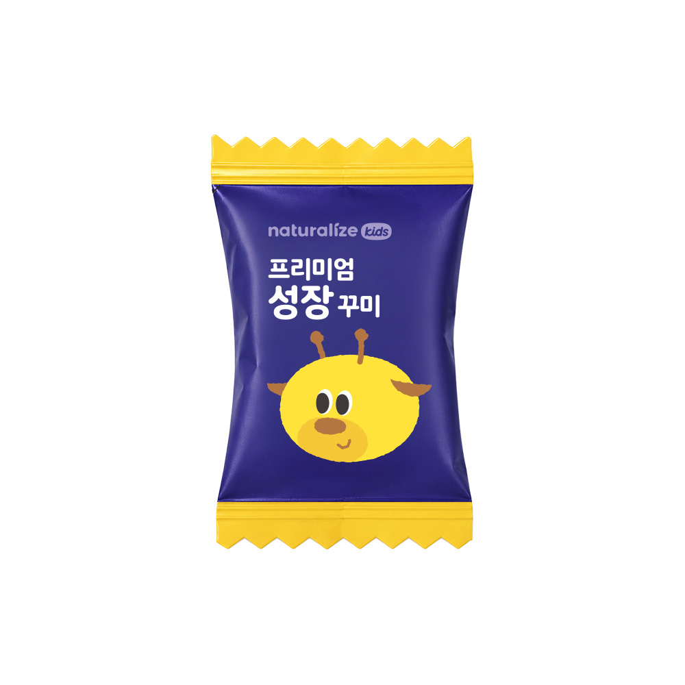 네추럴라이즈 프리미엄 성장 꾸미 / 포도블루베리맛 칼슘 비타민K D 60구미, 1개 상품 이미지