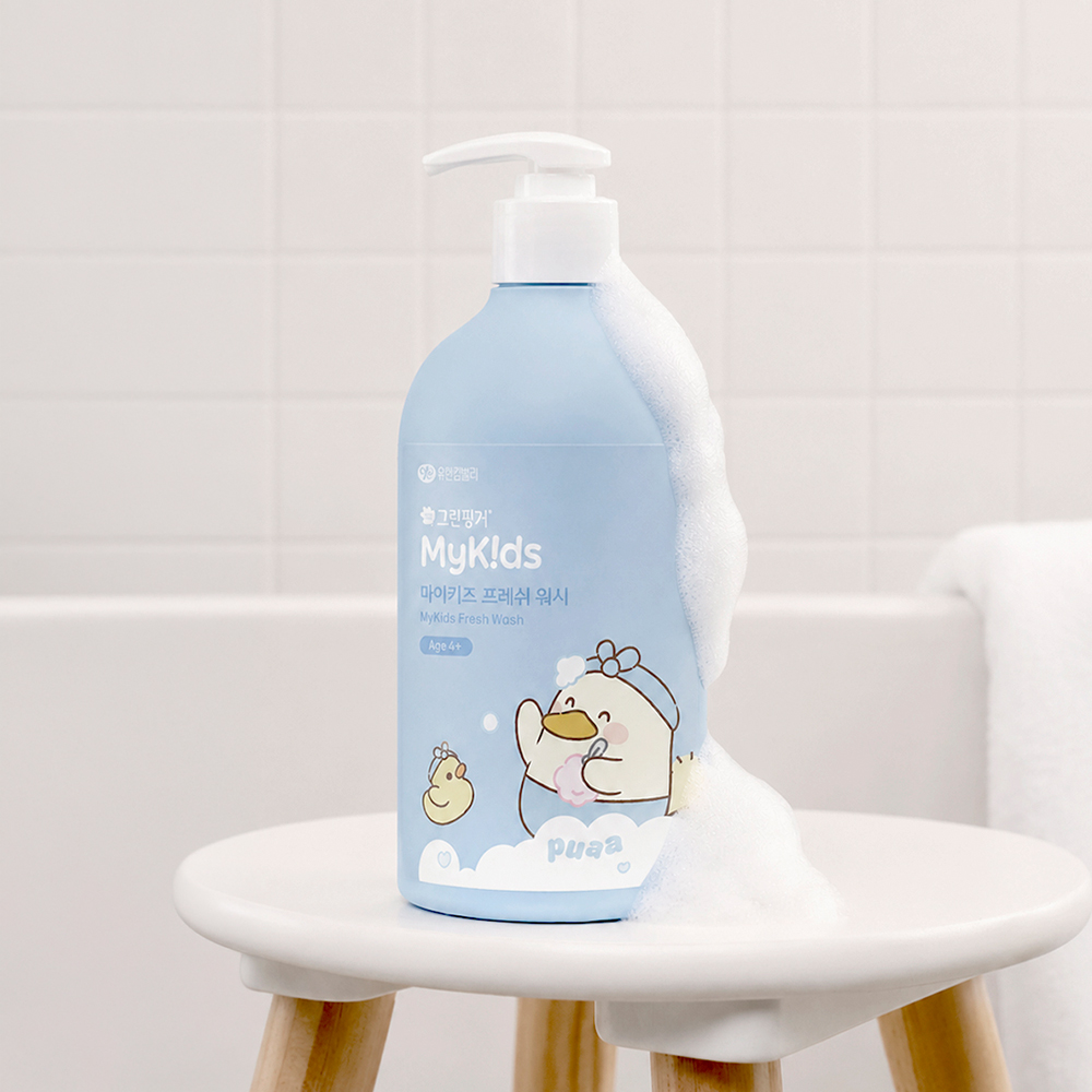 그린핑거 마이키즈 프레쉬 푸아 워시 500ml / 어린이,키즈,아동,저자극,프레쉬향, 대용량 - 상세 이미지 5