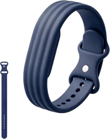 YAJOJO [해외]실리콘 밴드 Google Fitbit Air 스크린리스 액티비티 트래커 지원 부드러운 구멍이 있는 교체용 스트랩 방수 스포츠 리스트밴드 조절 가능한 피트니스 남녀 공용 bl