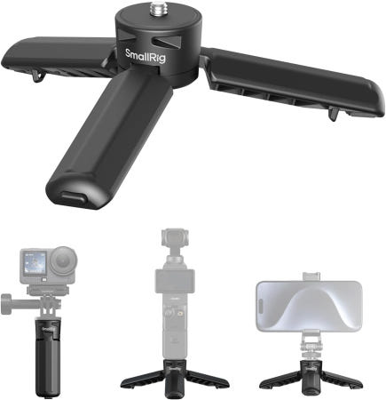 [해외]DJI 오스모 포켓 4/포켓 3/액션 6/5 프로용 스몰리그 카메라 삼각대 액션 카메라와 호환 /420 나사 500g 용량 50g 무게 컴팩트 사이즈 0cm 6049
