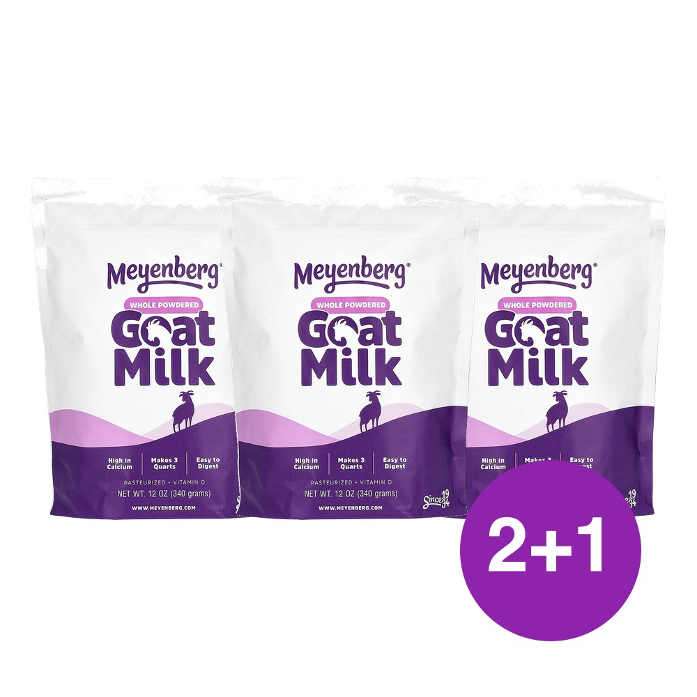 Meyenberg Goat Milk 산양유 전유 분말 340g, 3개