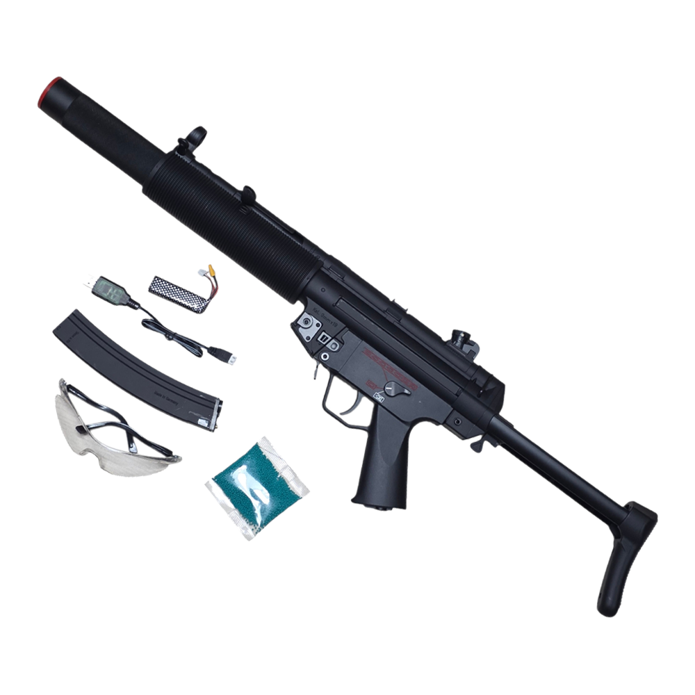 SIJUN MP5 SD3 기관단총 메탈 기어 수정탄 전동건 MP5SD3 순대짜장 - 상품 이미지