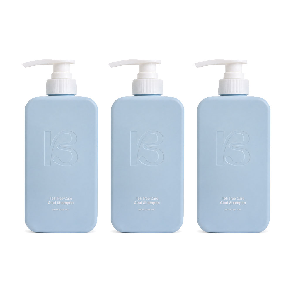 [리힘] 바이블루 티트리 케어 쿨 샴푸 500ml, 3개 - 상품 이미지