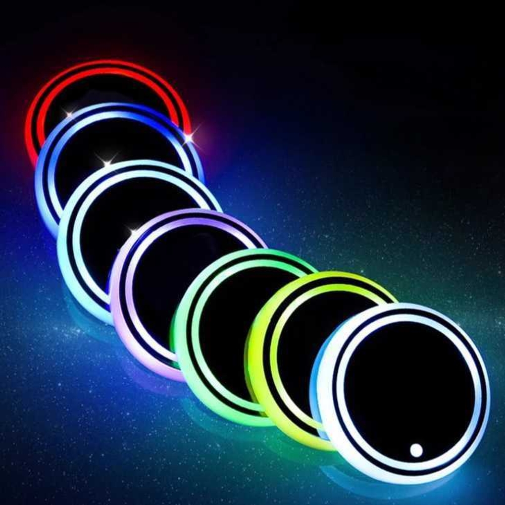 차량용 LED 컵홀더 무드등 자동차led 클래식 2개 - 상품 이미지
