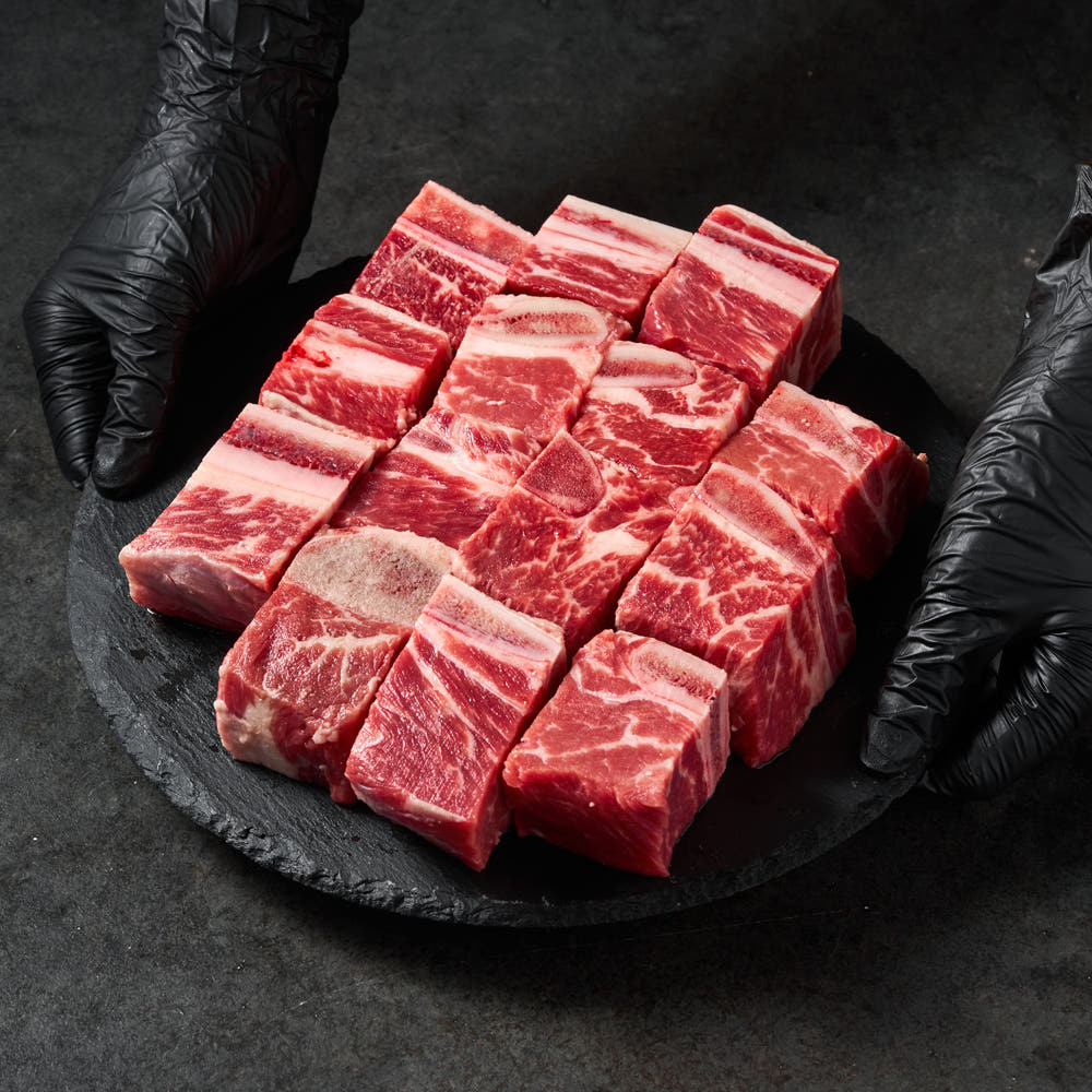 정육담다 찜갈비 꽃갈비 소갈비 800g 미국산 소고기