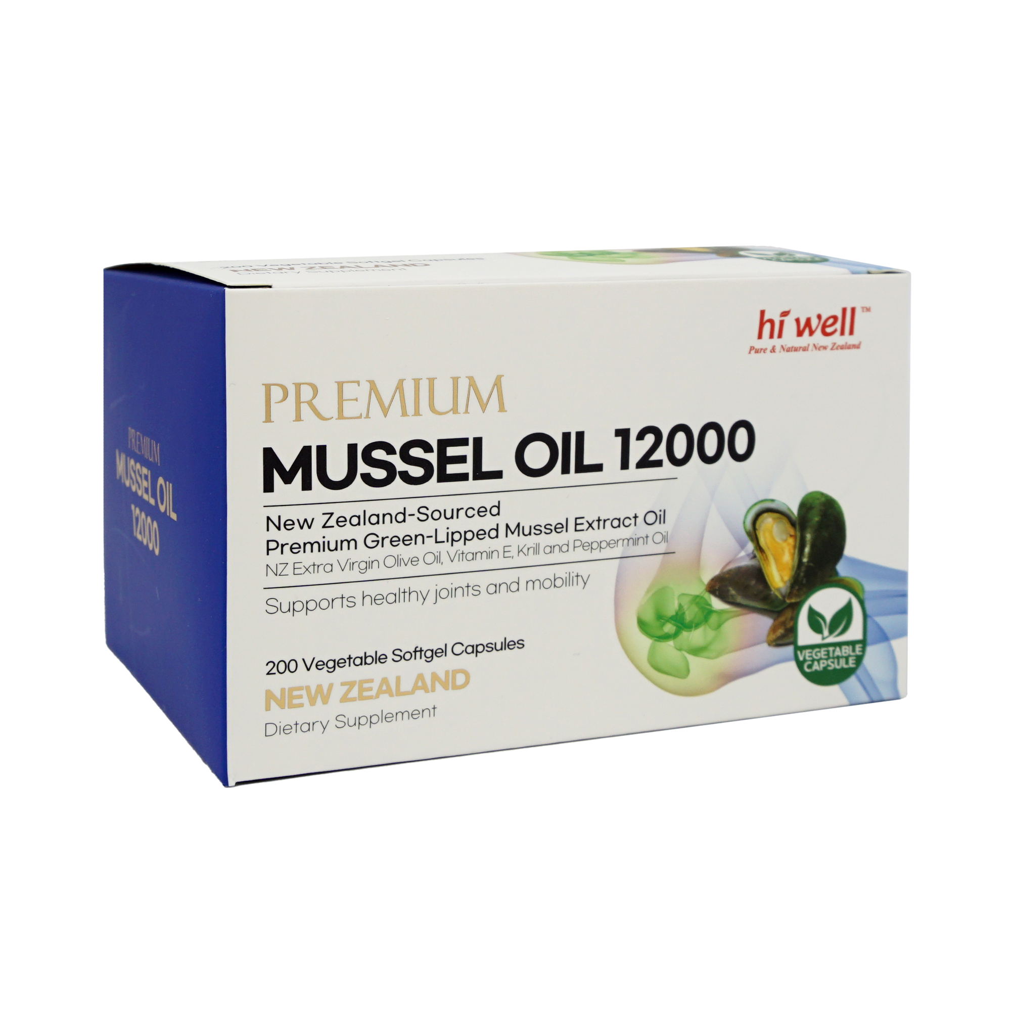 하이웰 초록홍합 12000mg 뉴질랜드 초록입 홍합 오일 관절 건강 200정, 3개 - 상세 이미지 3