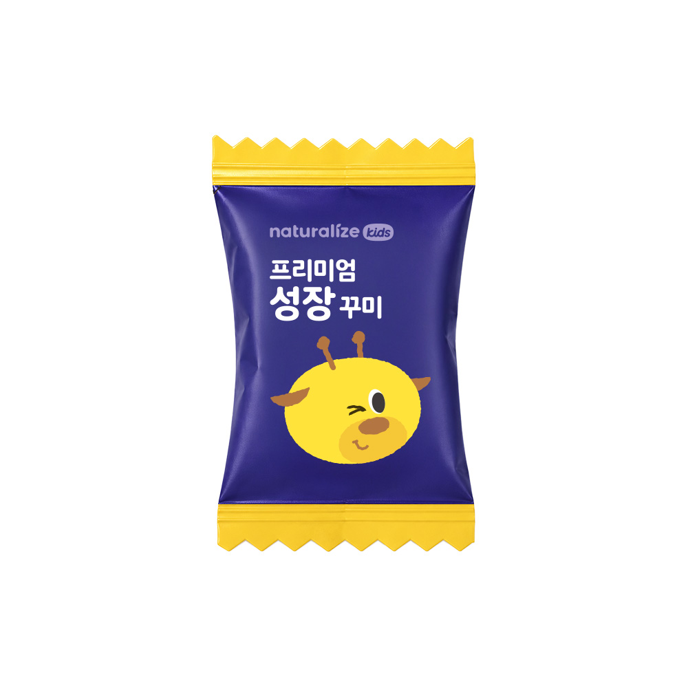 네추럴라이즈 프리미엄 성장 꾸미 / 포도블루베리맛 칼슘 비타민K D 60구미, 1개 상품 이미지