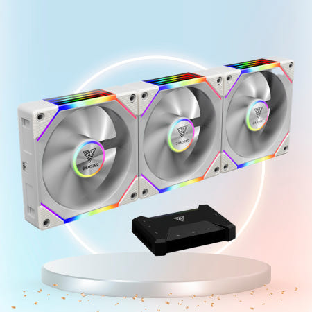 겜디아스 AEOLUS P2-1203U 컨트롤러 3팩 시스템 쿨러 화이트