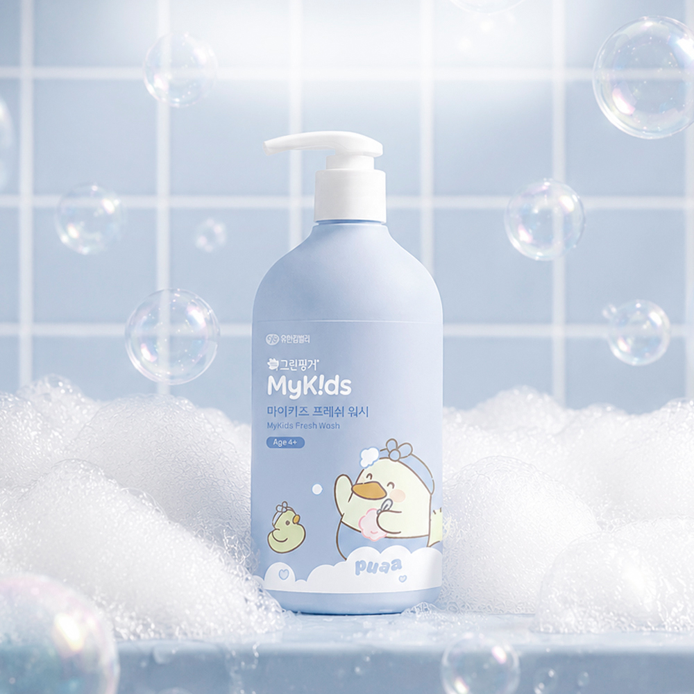 그린핑거 마이키즈 프레쉬 푸아 워시 500ml / 어린이,키즈,아동,저자극,프레쉬향, 대용량 - 상세 이미지 3