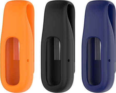 ‎Ermorgen [해외]Ermorgen 3개 팩 클립 Google Fitbit Air 지원 Fitness Tracker 액세서리용 포터블 교체 홀더 액세서리 – 오렌지/블랙/블루