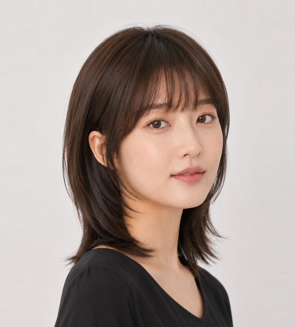 리안위그 여성 정수리 커버 부분가발 미디움 볼륨 탑피스 - 상품 이미지