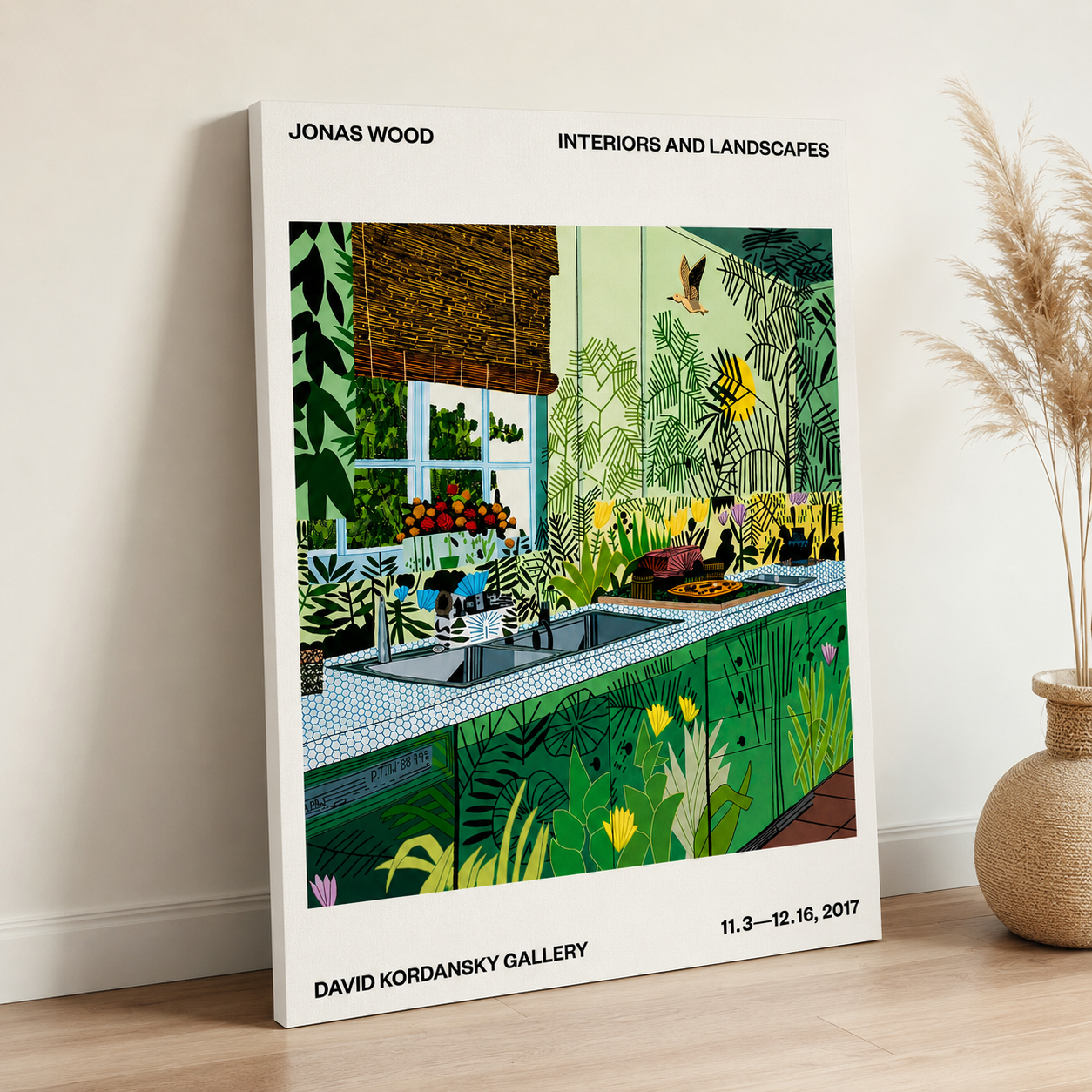 조나스 우드 Jonas Wood Jungle Kitchen 포스터 캔버스 액자 A4 - 상세 이미지 2