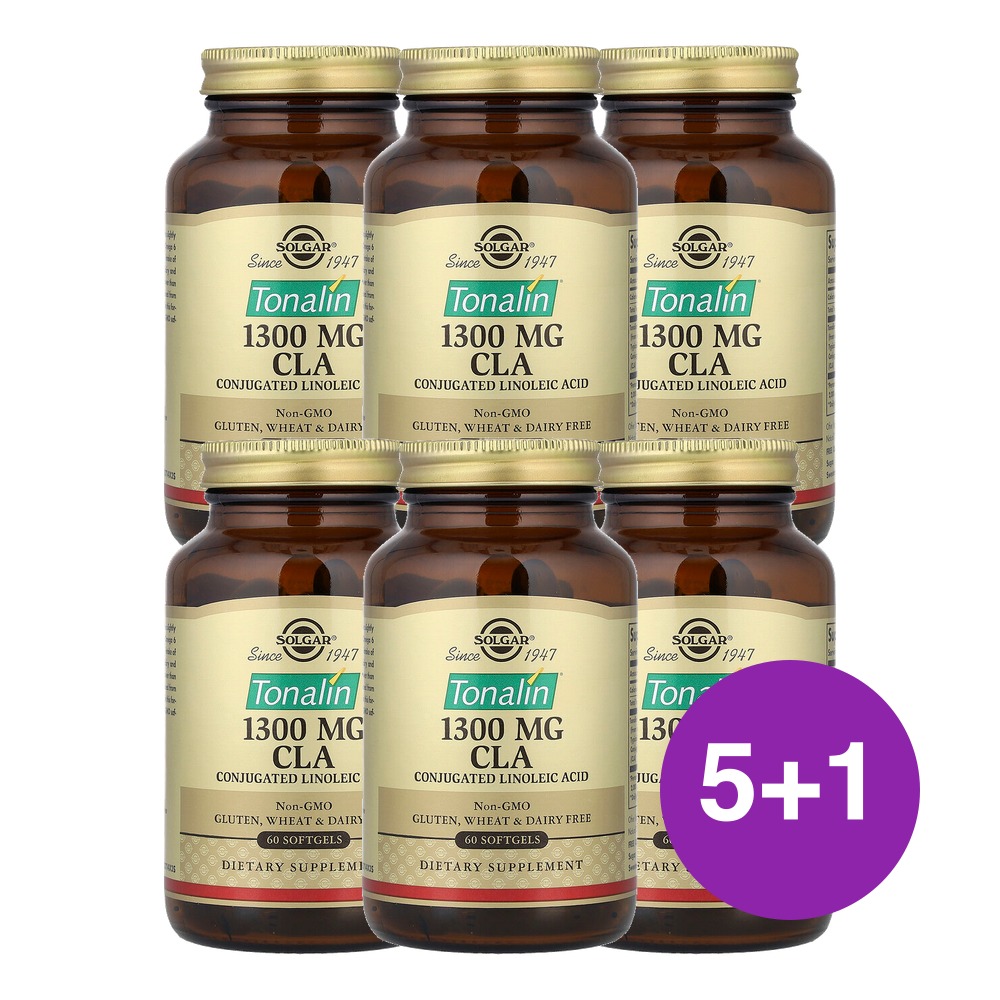 솔가 Tonalin CLA 1300mg 60캡슐, 6개 - 상품 이미지