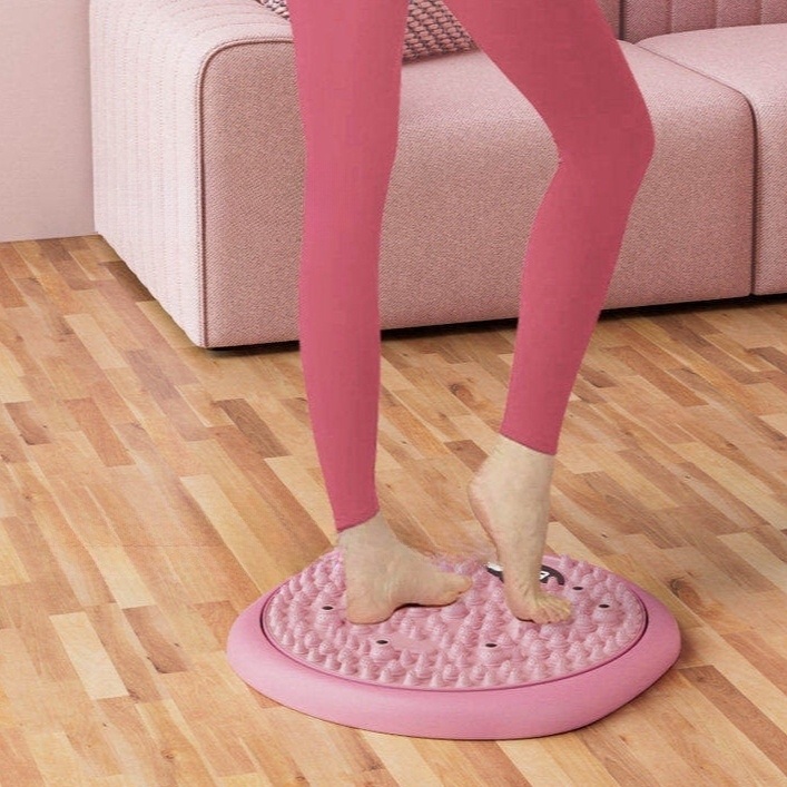 에어스테퍼 발지압 스마트 허리회전기구 원형 지압돌기 발바닥마사지 디지털카운터 지압판 - 상품 이미지