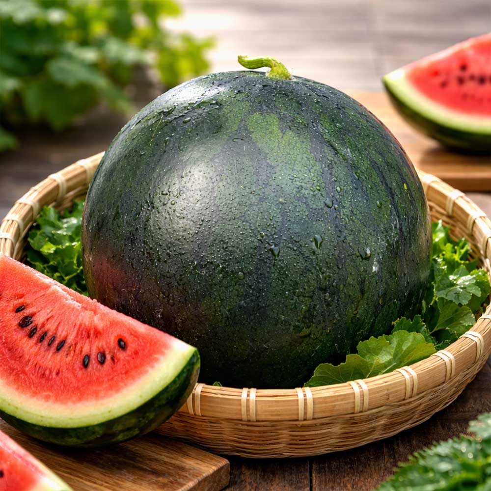경남 함안 꿀 수박 흑수박 5kg 6kg 7kg 13브릭 고당도 당도선별 산지직송 - 상세 이미지 2