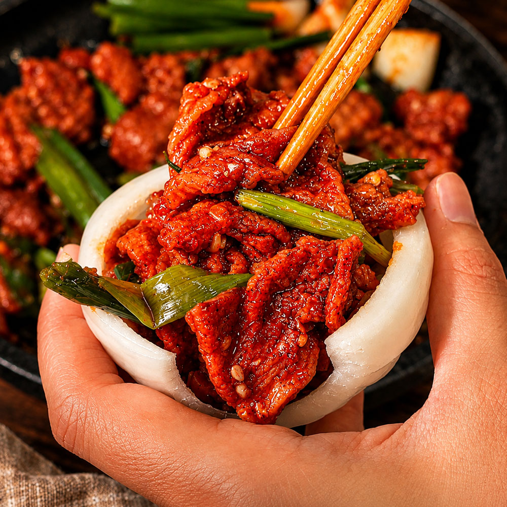 퇴근밥상 국내산 토종 흑돼지 제육볶음 불고기 두루치기 돼지불백 200g - 상품 이미지