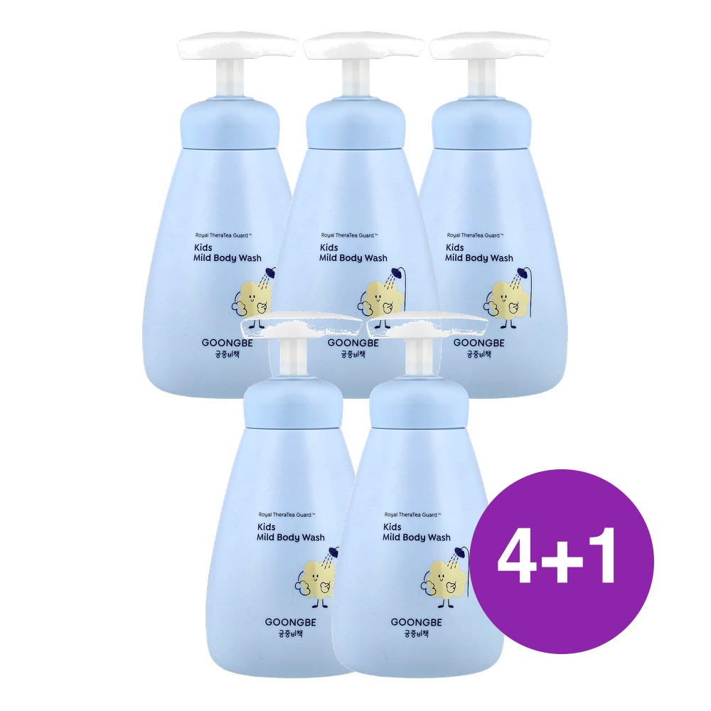 Goongbe 어린이용 마일드 바디 워시 300ml, 5개