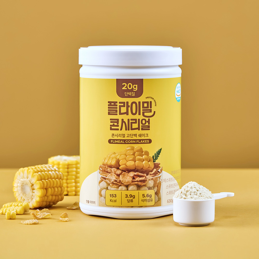 플라이밀 단백질 쉐이크 대용량 콘시리얼, 630g, 1개 - 메인 이미지
