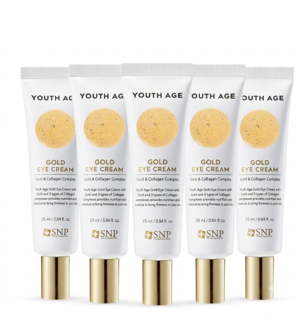 Snp 유스 에이지 3중 콜라겐 골드 아이크림 25ml, 5개입 기획세트 - 상품 이미지