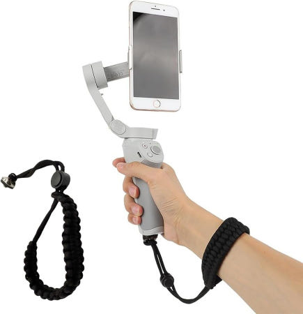 [해외]Osmo 모바일 7 Pro/7/OM 6 5 4 SE/DJI 포켓 3/INSTA360 X5 X4 X3 X2 스트랩 핸드 그립 벨트 카메라용 포크밀 길이 /4 나사로 조절 가능