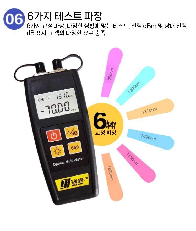 휴대용 광파워 메타 베터리 측정기 감지 광섬유 테스터 - 상세 이미지 3