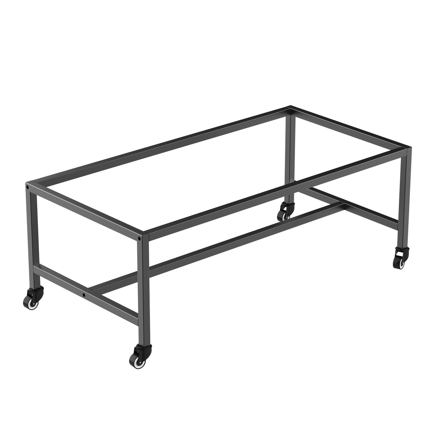거북이 사육장 금속 받침대 이동식 철제 스탠드 수조 거치대 바퀴형 60cm 사육통 선반+바퀴 - 상세 이미지 4